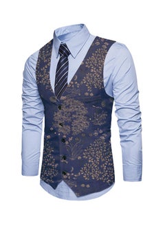 KUYING New Fashionable Personalized Printed Men's Suit Vest  - Image 1