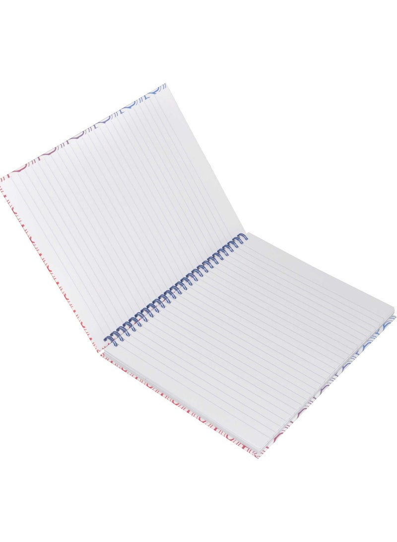 FIS LIGHT Pack of 5  Spiral Hard Cover Notebook, Single Line, 9X7 Inches (22.86 X 20.32 CM), 100 Sheets -LINBS971610 - Image 3