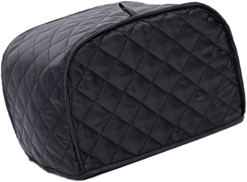klarako 4klarakoSlice Toaster Cover, Dust and Fingerprint Protection, Fits Most Standard Four Slice Toasters, Machine Washable, Black - Image 1