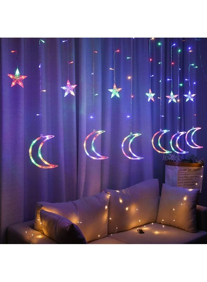 NIBEMINENT Stars Twinkle LED Curtain Light Multicolour - Image 1