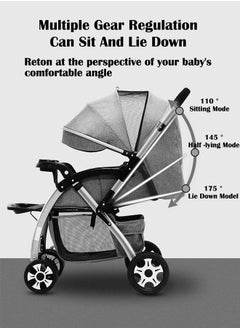 ZCM-HAPPY Lightweight Baby Stroller With Extended Canopy Easy One Hand Fold And Locking System For Newborn To 3 Years Age Babies  - Image 3