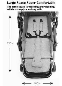 ZCM-HAPPY Lightweight Baby Stroller With Extended Canopy Easy One Hand Fold And Locking System For Newborn To 3 Years Age Babies  - Image 5