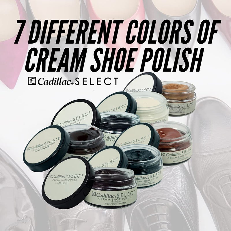 Cadillac Select Premium Cream Shoe Polish â€“ Oxblood Leather Shoe Care, Nourishing Formula, Restores Shine and Color, Easy Application, Made in USA - Image 5