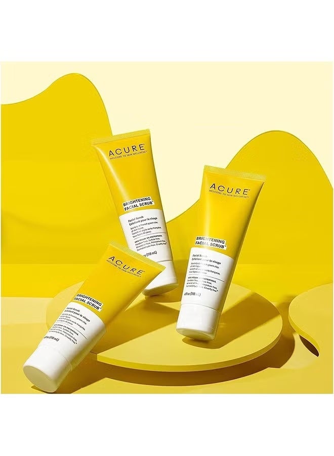 أكيور مقشر الوجه المشرق من أكير (Acure Brightening Facial Scrub) 118 مل – مقشر لتنظيف المسام، خالٍ من البارابين، يفتح البشرة ويمنح توهجًا طبيعيًا - Image 4