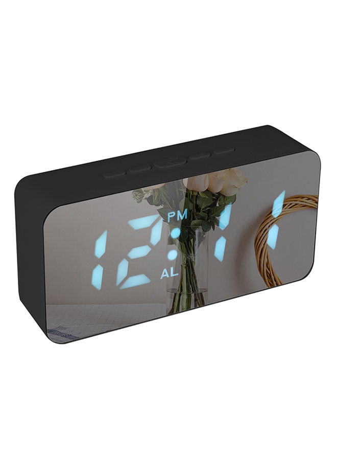 NIBEMINENT Digital Led Mirror Alarm Clock Black 13.7x6.8x3.5centimeter - Image 2