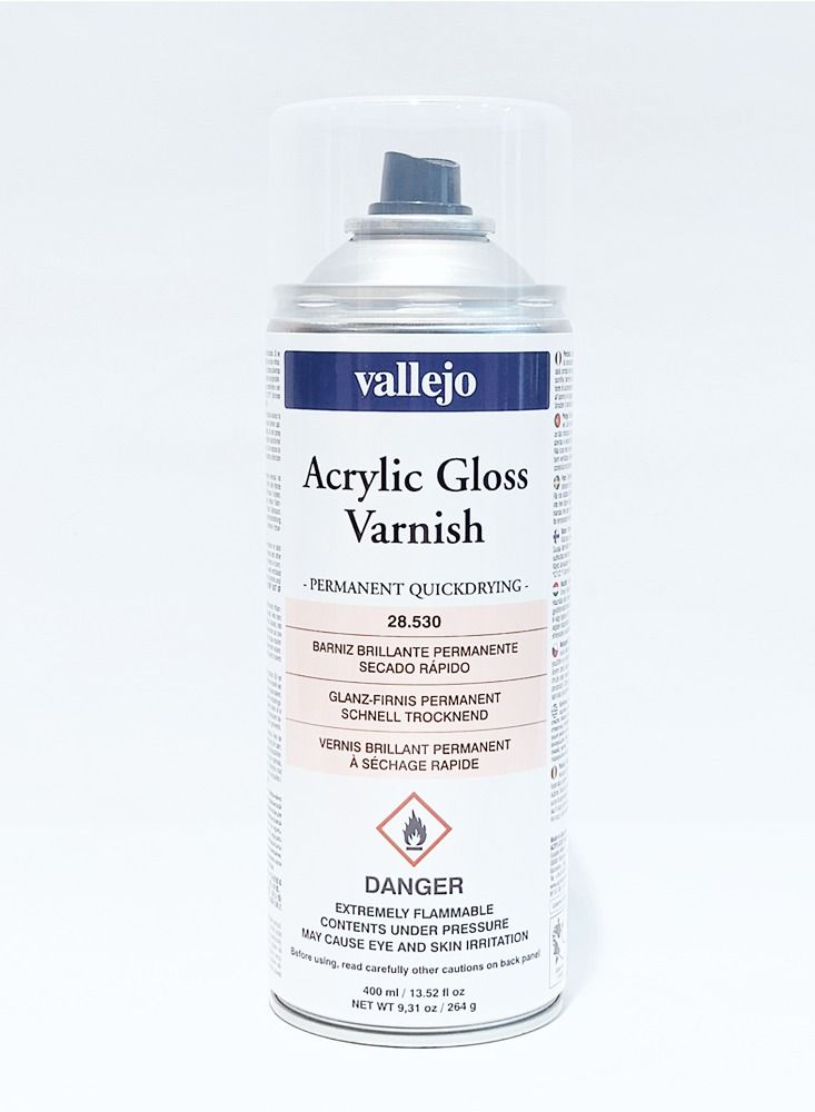 28.530 VALLEJO HOBBY PAINT SPRAY GLOSS VARNISH 400ml