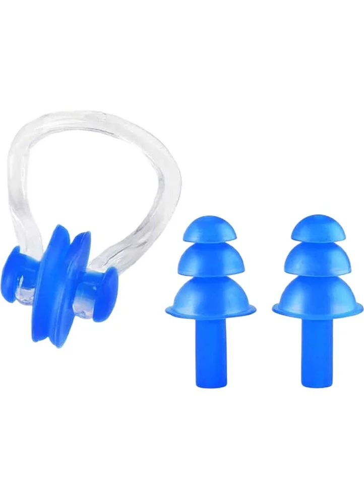 Boldy 2-Piece Ear Plugs and Nose Clips Set - Ear Nose Plug Silicone Set - Deniz Ear Plug Nose Clip - Ear Plug And Nose Clips Set Of 2 -