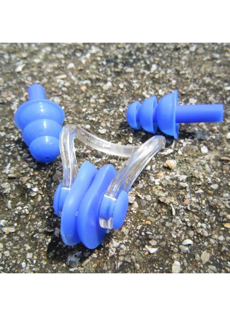 Boldy 2-Piece Ear Plugs and Nose Clips Set - Ear Nose Plug Silicone Set - Deniz Ear Plug Nose Clip - Ear Plug And Nose Clips Set Of 2 -