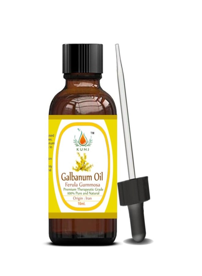 KUNJ زيت كونج العطري من نبات الجلبانوم (Ferula galbaniflua) 10 مل | نقي 100% وغير مخفف | مقطر بالبخار، درجة علاجية | رائحة راتنجية خضراء منعشة | العلاج العطري، العناية بالبشرة، المزج، والاستخدام المنزلي - Image 2