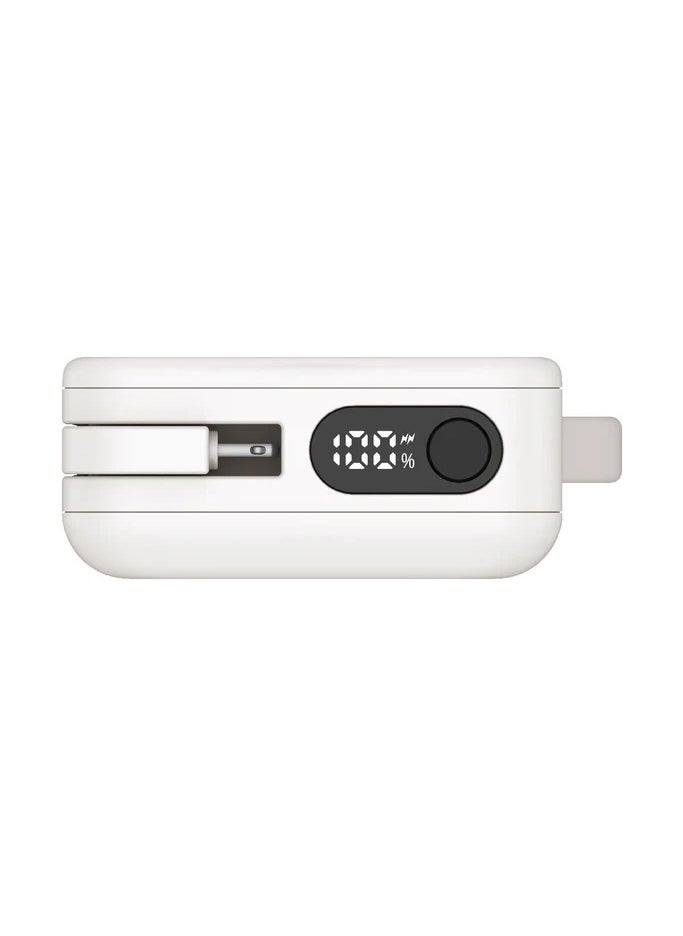 Generic - 1-Power Vital+ Power Bank 10000mAh With Built-In USB-C and Lightning Cable - Image 1