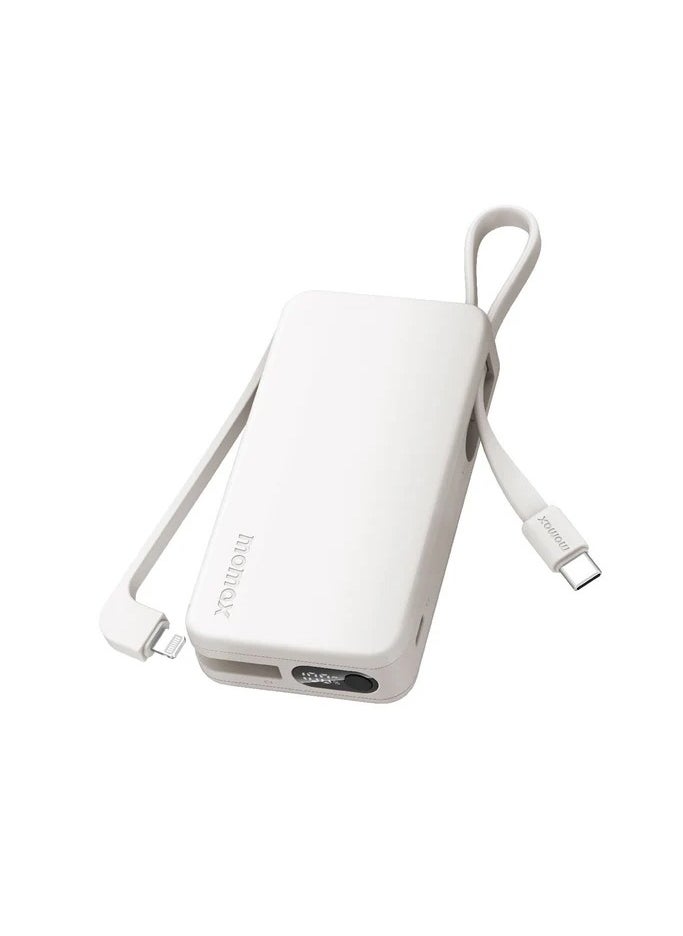 Generic - 1-Power Vital+ Power Bank 10000mAh With Built-In USB-C and Lightning Cable - Image 1