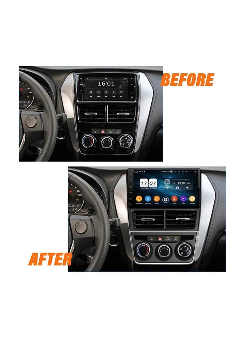 SHEZA STAR Android Screen For Toyota Yaris 2018 2019 2020 2GB RAM 32GB Memory Support Apple Carplay Android Auto Full HD Touch Screen 9 Inch built In Bluetooth USB Radio WiFi Play Store Backup Camera included  - Image 3