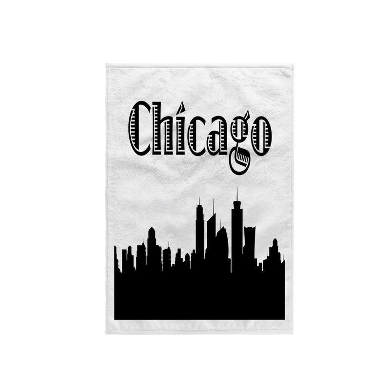 3D Rose Chicago City Skyline Towel 15 x 22