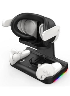 Anmi Charger Station for Meta Quest 3 Oculus VR Accessories  (Black)  - Image 4