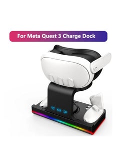 Anmi Charger Station for Meta Quest 3 Oculus VR Accessories  (Black)  - Image 5