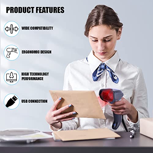 Datalogic Gryphon GD4590-HD (High Density) Handheld 2D/1D Barcode Scanner with USB Cable - Image 2