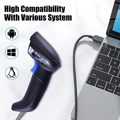 Datalogic Gryphon GD4590-HD (High Density) Handheld 2D/1D Barcode Scanner with USB Cable - Image 3