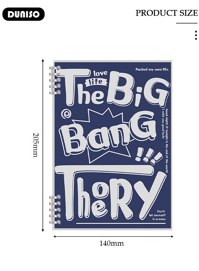 DUNISO A5 60 Pages Loose Leaf Notebook with Waterproof Case Simple Student Loose Leaf Paper Diary Round Hole Removable Loose-Leaf Notebook Business Notebook for Student Office Writing - Image 4