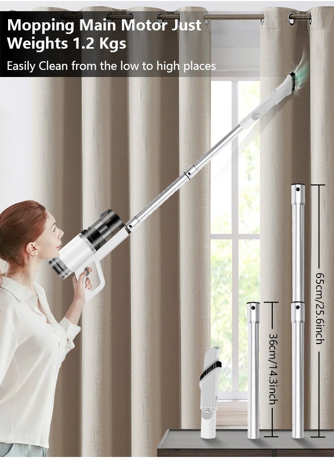 Xoopla - 2 in 1 Wet and Dry Cord Vacuum Cleaner with Water Tank and Mop, 800W Motor Power，24000PA Suction 5M Corded Stick Vacuum Cleaner for Hard Floor/Carpet/Pet Hair（with Wall bracket hook) - Image 1