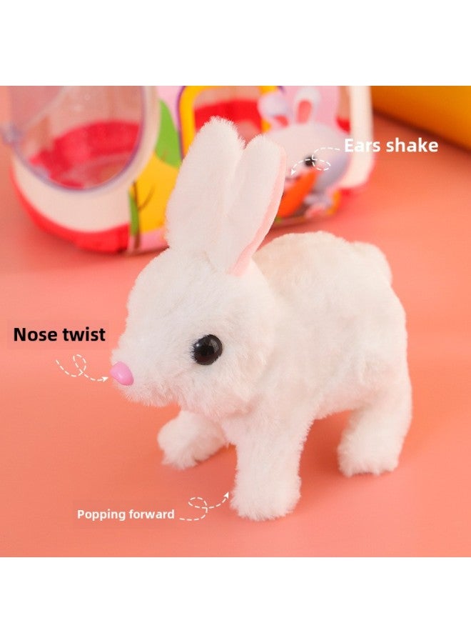 Plush Children's Electric Toy Rabbit Simulation Puppy Will Walk Will Call Will Nod And WAG Tail Wholesale-Color:Naked Small Golden Hair (bag) Battery Self-provided - Image 5