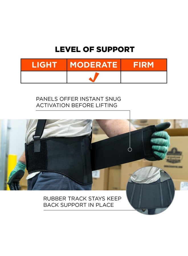 Ergodyne ProFlex 1600 Back Support Brace, 9" Extended Support, High Cut Front For Mobility, Large,Black - Image 3