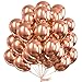 PartyWoo Rose Gold Balloons 100pcs 12 Inch Metallic Chrome Rose Gold Balloons for Wedding Sweet 16 Baby Shower Bridal Shower Bridgerton Floral Girl Birthday Party Decorations Rose GoldG107 - Image 2