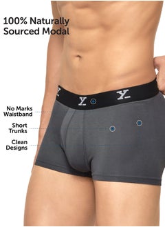 XYXX Pack of 3 Ace Intellisoft Micro Modal Solid Men Trunk  - Image 5