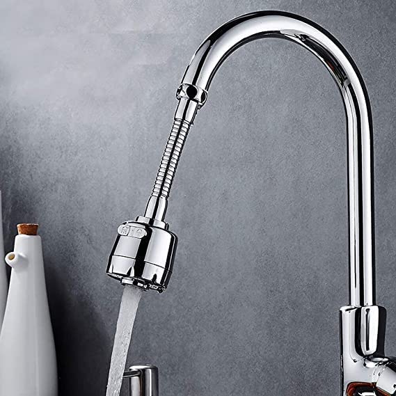 Yorten Faucet Turbo Flex 360 Degree Rotators Stainless Steel Flexible Hose Extension with 2 Modes Water Saving - Image 3