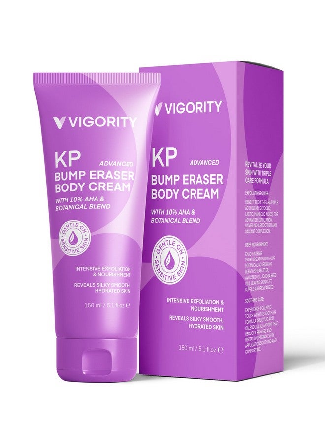 VIGORITY Kp Bump Eraser For Keratosis Pilaris Body Moisturizer Exfoliating Cream Kp Bump Be Gone Treatment For Bumpy Dry Rough Skin - Image 1