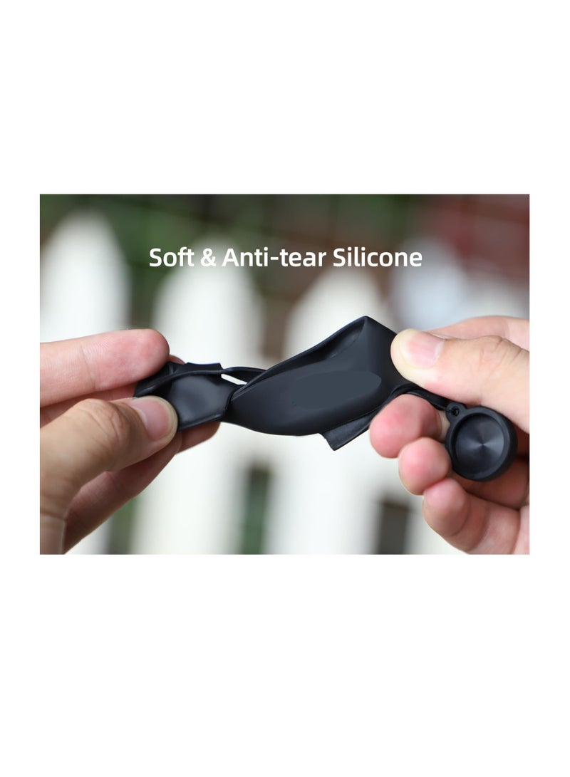 Silicone Camera Lens Cover for Insta360 Go3 - Protective Case with Lanyard, Anti-Scratch Skin, Fully Wrapped Host Lens, Waterproof for Travel and Sports (Black) - Image 5