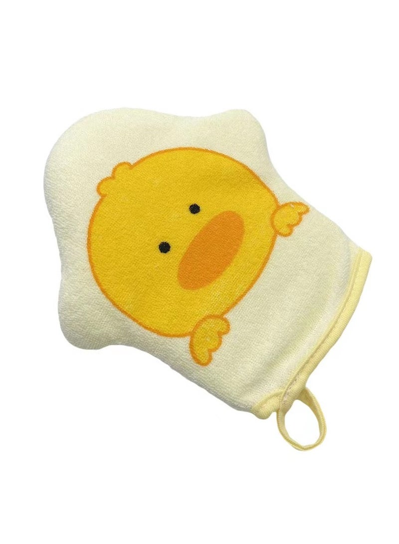 Goolsky Baby Bath Gloves Washing Gloves for Kids and Toddlers Hand Puppets, Baby Towel Gloves for Kids and Adults, Mommy & Me Cute Duck  - Image 2