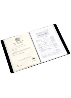 اولكينج كتاب عرض Slimview مقاس A4 | 36 جيوب | أسود  - Image 4