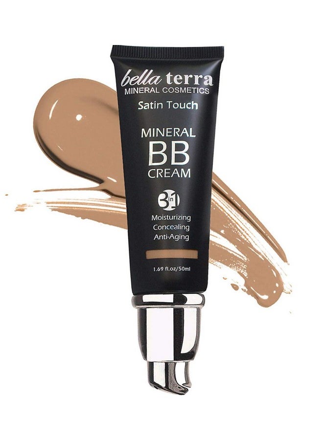 Bellaterra Cosmetics - Bellaterra Cosmetics BB Cream Tinted Moisturizer, Mineral Foundation, Concealer, Anti-Aging, Natural Sun Protection, All Shades 1.69oz - Medium Tan 105 - Image 1