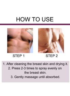 SOUTH MOON Gynecomastia Reduction Spray, Chest Tightening and Cellulite Melting Spray for Men, Natural Formula for Body Firming, Moisturizing, and Strengthening 30ml  - Image 3
