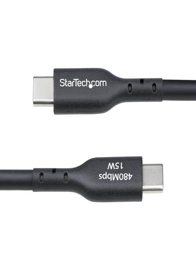 StarTech.com 15ft (4.5m) USB-A to USB-C Charging Cable, Charge & Sync, 3A, USB 2.0, TPE Jacket, Black USB Charging Cord - Image 5