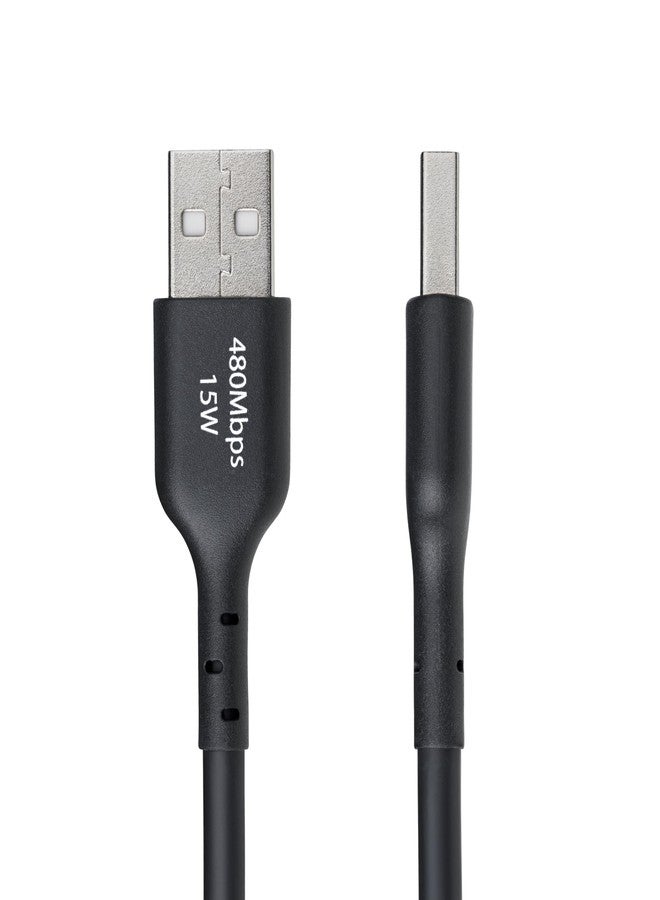 StarTech.com 15ft (4.5m) USB-A to USB-C Charging Cable, Charge & Sync, 3A, USB 2.0, TPE Jacket, Black USB Charging Cord - Image 2