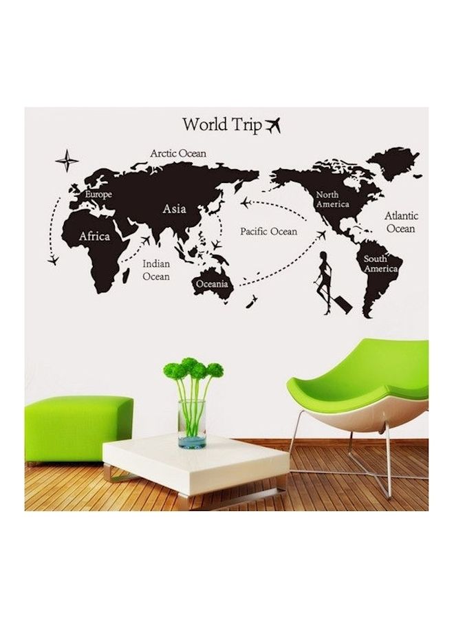 NIBEMINENT World Map Wall Sticker
