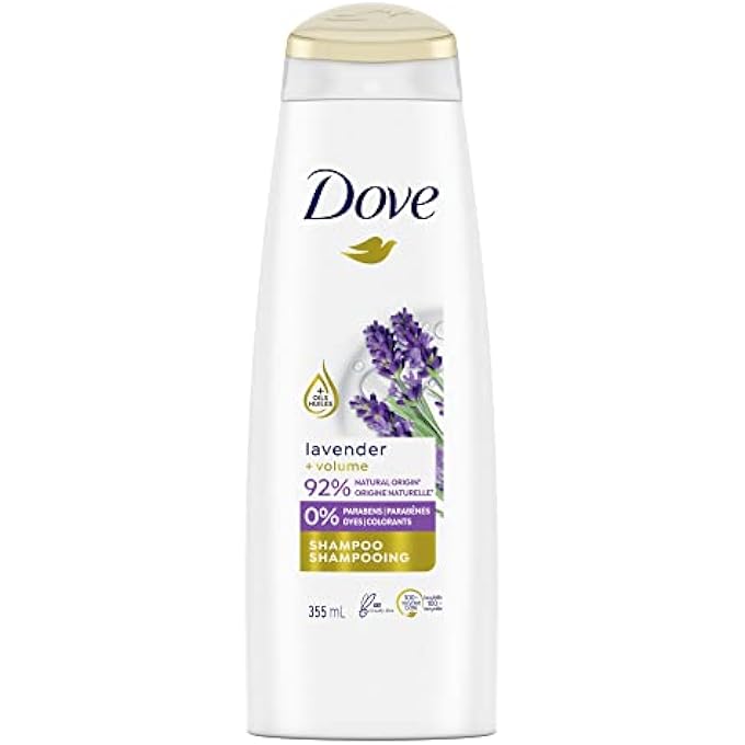 Dove Volume Shampoo for Thinning Hair Thickening Ritual Hair Shampoo with Lavender 12 oz