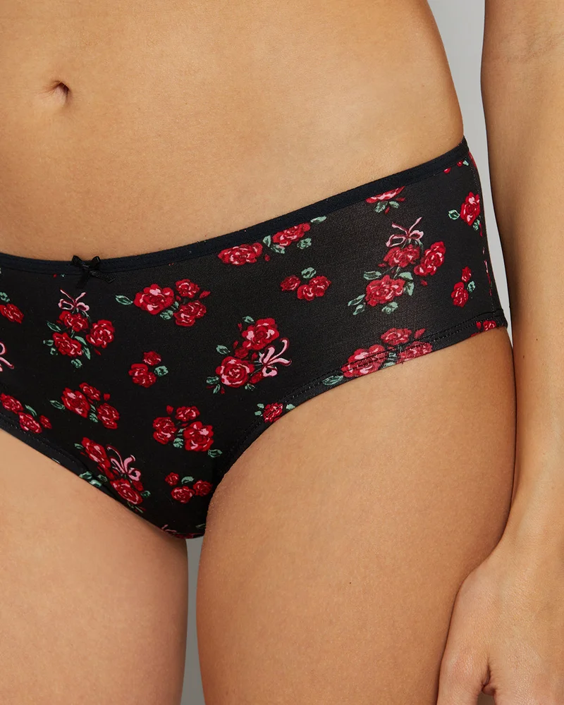 La Senza La Senza Hipster Printed Trendy Ultrasoft Panties With A Bow