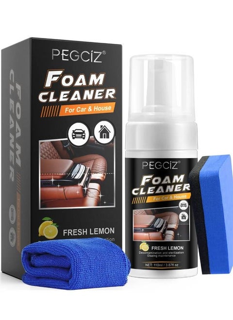 110ml Multipurpose Foam Cleaner of Car and House Car Interior Seat and Carpet Foaming Cleaner Multi Cleaner Car and House Interior Cleaner
