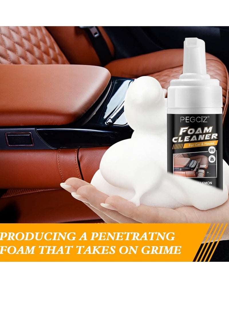 Pegciz - 110ml Multipurpose Foam Cleaner of Car and House Car Interior Seat and Carpet Foaming Cleaner Multi Cleaner Car and House Interior Cleaner - Image 1