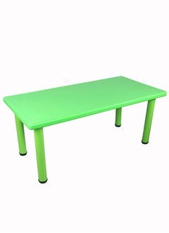 JSAITOYS Plastic Rectangle Desk Table For Kids Home School Center Colorful Classroom Indoor/Outdoor  - Image 1