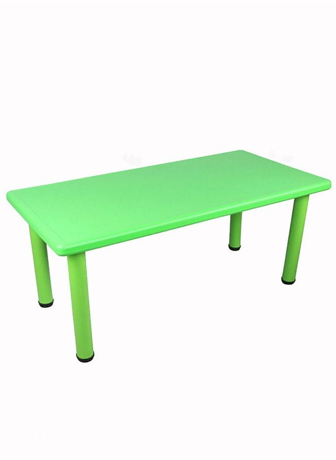 JSAITOYS Plastic Rectangle Desk Table For Kids Home School Center Colorful Classroom Indoor/Outdoor  - Image 1