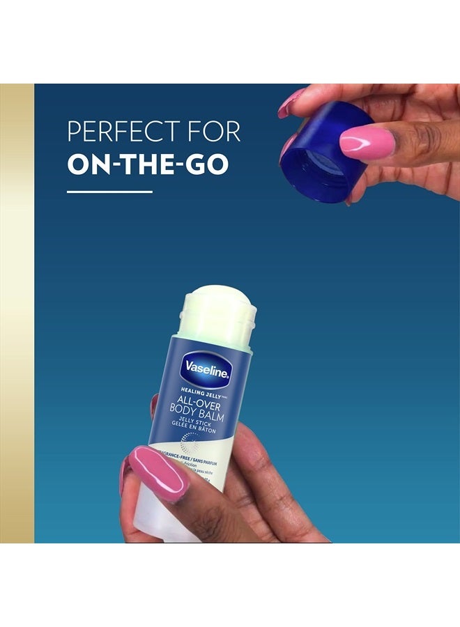 Vaseline عصا بلسم الجسم المضادة للاحتكاك للبشرة الجافة، شفاء مستهدف غير معطر للبقع التي يصعب الوصول إليها، 1.4 أونصة (عبوة من 3 قطع) - Image 4