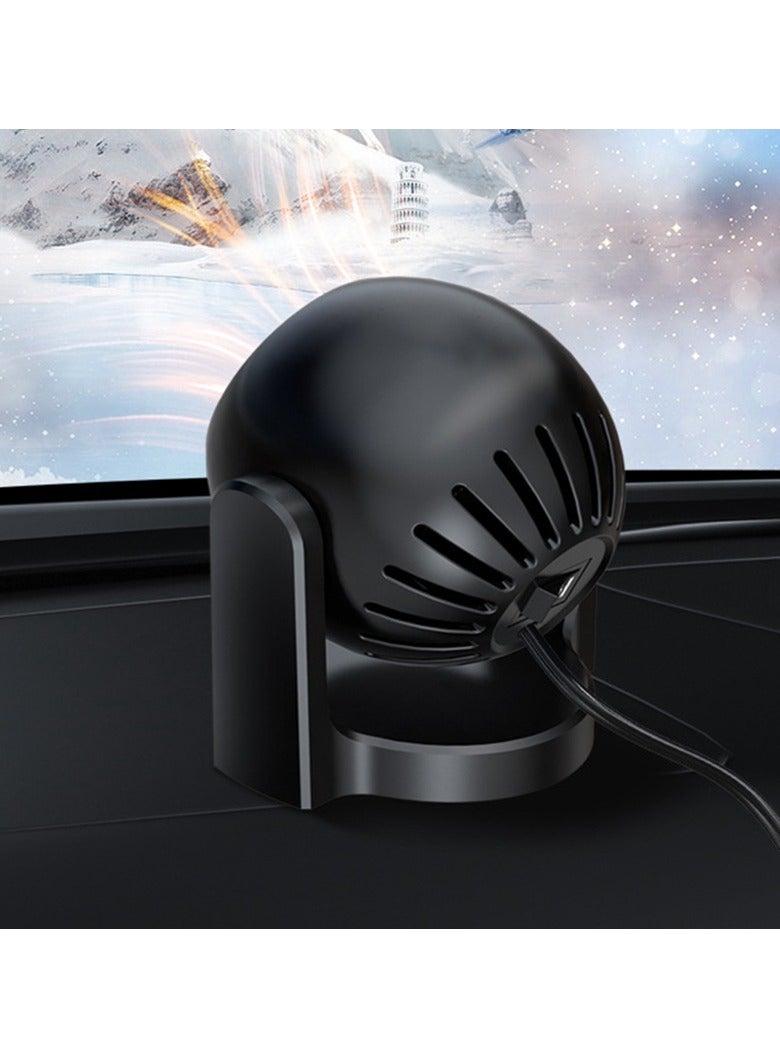 AROAQ Car Heater, Heating and Cooling Windshield Defogger Heater for Car, Portable Car Defroster Cigarette Lighter Heater with 360 Degree Rotary Base, White - Image 4