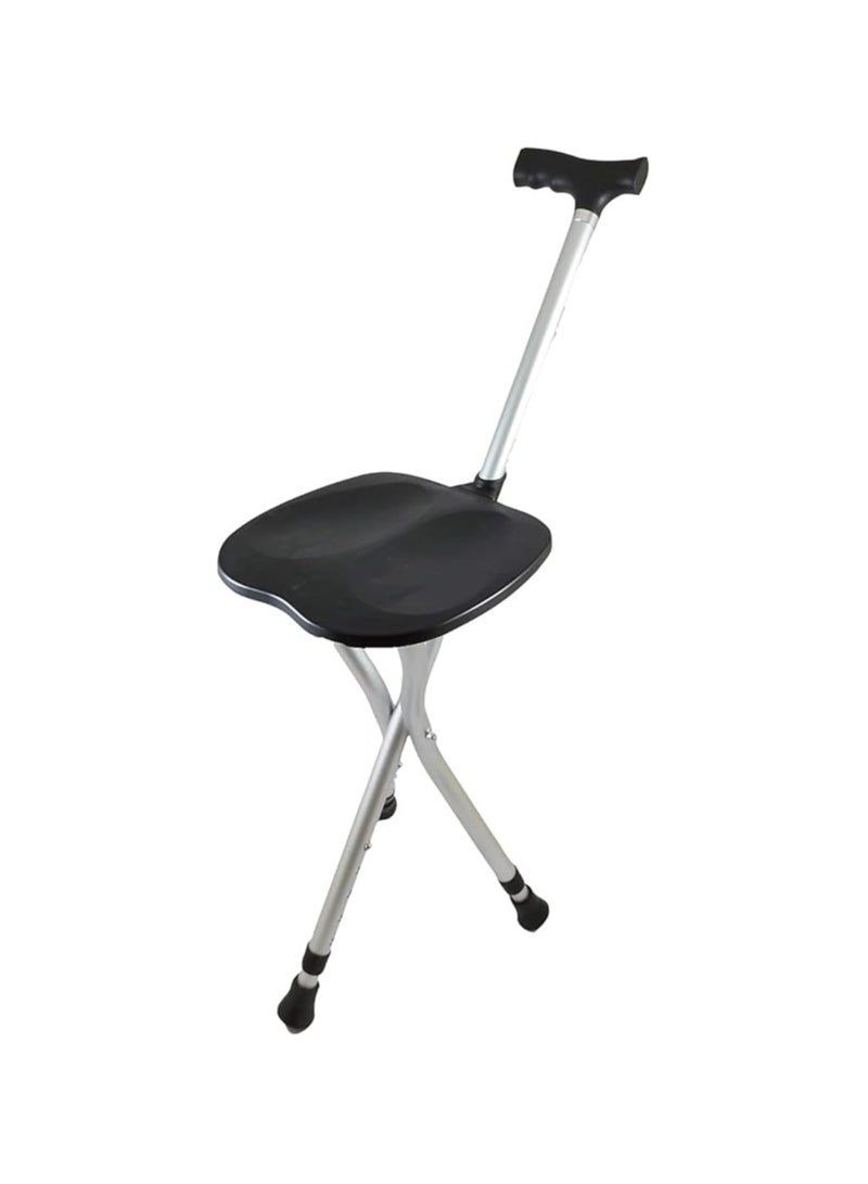 Folding chair for prayer and travel + sturdy, high-quality walking stick for the elderly - Image 2