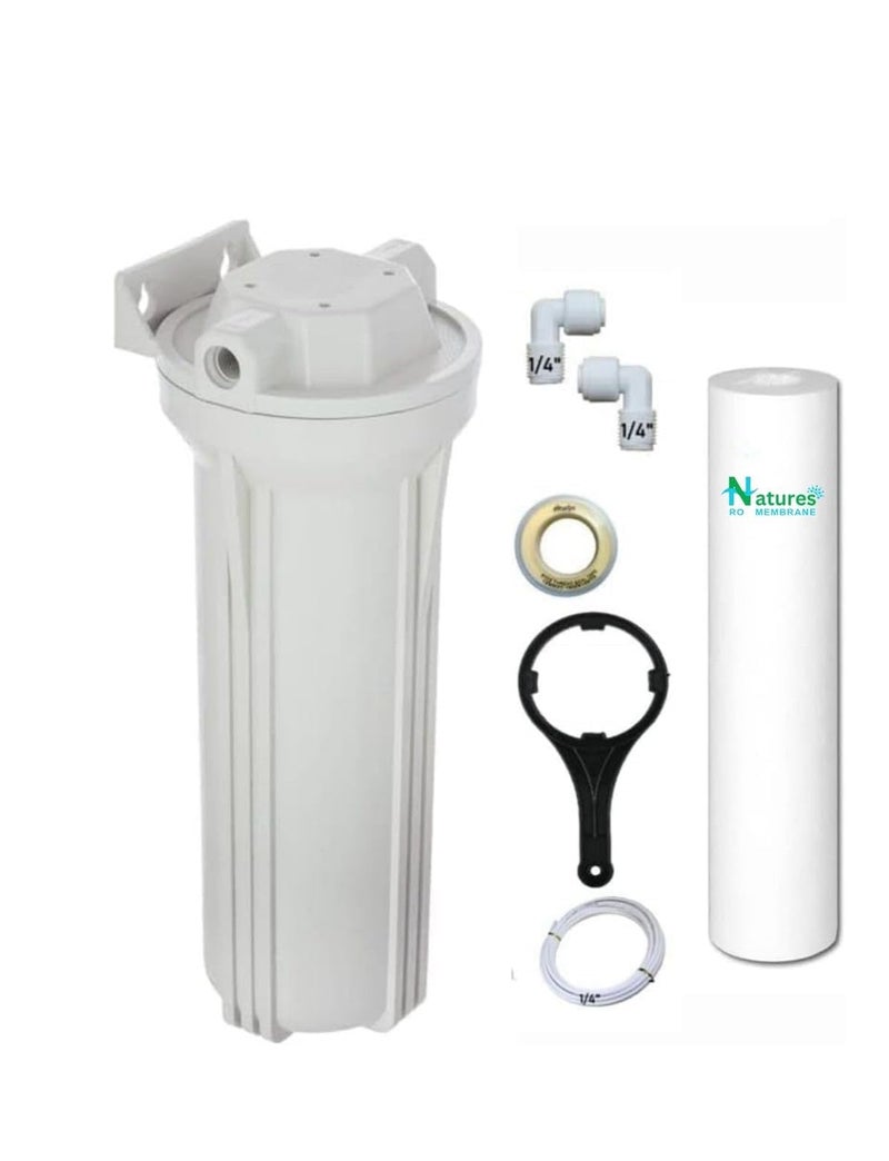 Natures Pre Filter Housing Service Kit – Includes Installation Accessories & 1 PP Solid Filter Cartridge, Compatible with All Water Purifiers - Image 2