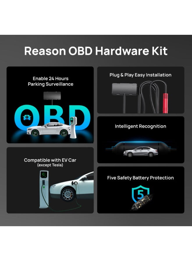70 ماي مجموعة توصيل 70mai OBD-II | وضع وقوف السيارات لمدة 24 ساعة | إعداد سهل | نوع C - Image 2