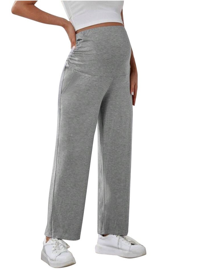 RedMapleTEK - New Women's Straight Leg Maternity Pants Plus Size - Image 1