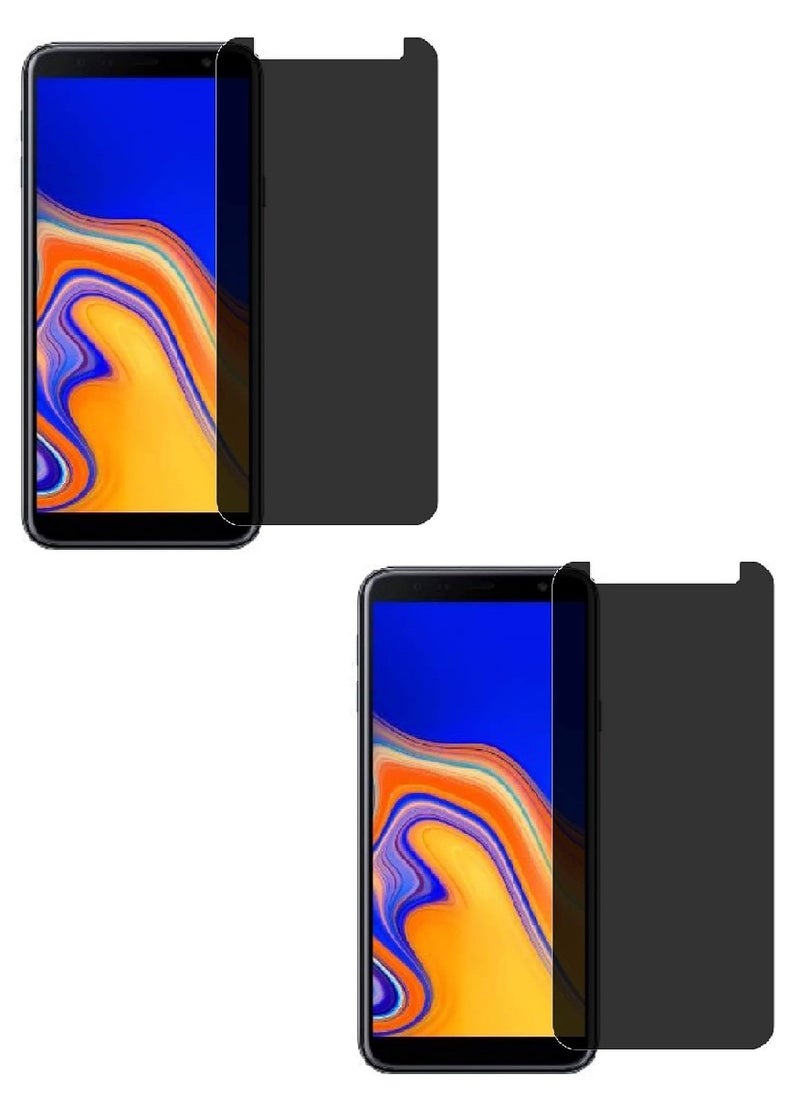 we3 2 Pieces Tempered Glass Screen Protector Anti-Spy Privacy Designed For Samsung Galaxy J6+ Full Screen Coverage And Bubble Free - Image 1